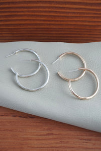 Narrow Hoop Earrings